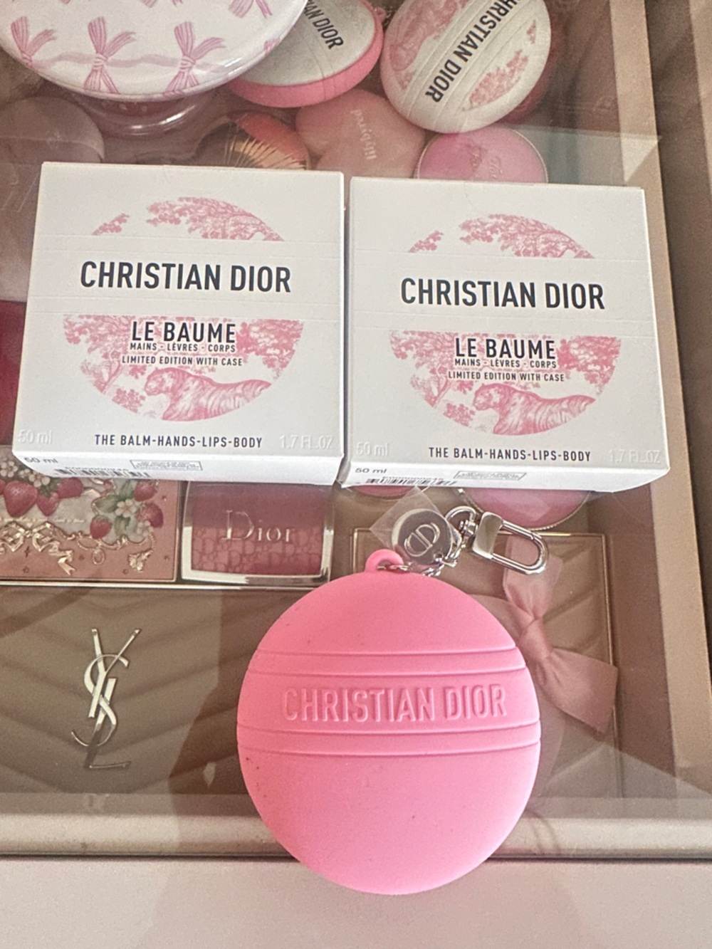 💯Dior Le Baume Compact Balm Case in White and Pink..limited edition🎀 - Picture 2 of 3